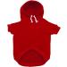 Izefia Dog Hooded Sweater - Warm Cotton Pet Clothing for Small & Medium Dogs (Red M) | Cozy Jacket Coat - Buy Online on GoSupps.com