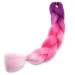Tess Braids Extensions Ombre 60 cm - 3 Pack Jumbo Kanecalon Hair for Box Braids - 100g Pink Ombre Hair Extensions - Buy Online on GoSupps.com