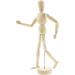 Le Juvo Drawing Mannequin 13" Wooden Figure Model - Posable Art Manikin Jointed Perfect for Home Decoration and Sketching The Human Figure
