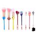 CuteBrush Makeup Brush Set w/Pouch Cosmetic Brushes With Sailor Moon Gems(KS-BTS) BTS-1