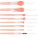 8-Piece Small Makeup Brush Set - Professional Cosmetics Brushes for Face, Powder, Foundation, Blush, Eyeshadow - Travel Size - Pink - Buy Online on GoSupps.com