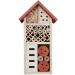 2 x Wooden Bee Hotels Insect House Natural Wood Garden Nesting Habitat Box Bug Butterfly Insects Outdoor Shelter - Buy Online on GoSupps.com