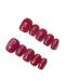 Handmade Press On Nails-Short Red Cat Eye with Removable and Reusable Design for Luxury and Elegant Nail enhancement (Color : L)