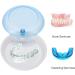 Portable Dnom Dose Orthodontic Holder | Suitcase for Storing & Cleaning Dentures | Rotating Tooth Storage Box - Sweet Blue - Buy Online on GoSupps.com