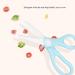 Fdit Portable Ceramic Baby Food Scissors Shears with Cover (Blue) - Buy Online on GoSupps.com
