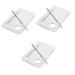 FRCOLOR 3pcs Make up Kit Makeup Eyeshadow Palette Spatula Makeup Tool Makeup and Spatula Acrylic Cosmetic Eyeshadow Mixing Tools Makeup Spatula Tool Nail Art Mixing Nail Tools Manicure Set