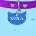 Ibera Gifts - Personalized Engraved Cat Head Collar Name Tag Medallion for Small to Large Cats - Custom Blue Plaque Tag - Buy Online on GoSupps.com