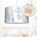 Lovely label loving ceiling lamp indian animals for children's room baby room 30 x 20 cm - decoration ceiling lamp boy complete with lampshade & lamp - baby children lamp ceiling - blue beige / beige