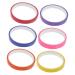 SHINEOFI 6 Rolls Sticky Ball Tape Gift Plastic Dedicated 2000X1.2CM Assorted Color
