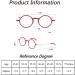 Round Thin Reading Glasses for Women - Lightweight Frameless Blue Light Blocking Anti-Fatigue (Size 2.0 Black) - Buy Online on GoSupps.com