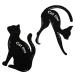 Angoily 2pcs Cat Eye Stencil Eyeliner Stencil Eyeshadow Stencil Template Model Card