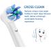 8pcs Cross Clean Brush Heads for Oral B Electric Toothbrush - White and Black - Compatible with Cross Action Pro 1000 and Other Models - Buy Online on GoSupps.com