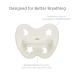 Natural Rubber Pacifier for Newborns | Symmetrical Design - Milky White (0+ Months) | Single Pack - Buy Online on GoSupps.com