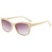 Lanomi cat eye reading glasses with sun protection anti glare tinted sun reader spring hinges uv400 protection visual aid reading aid for women beige 2.5 x