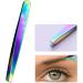 1PC Rainbow Color Stainless Steel Slant Tweezer Professional Slant Tip Tweezer Best Precision Eyebrow Tweezer Hair Removal Tweezer Cosmetic Beauty Tool - Buy Online on GoSupps.com