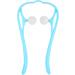 Neck Scooter Ball Massage Device - Relieve Shoulder Neck & Back Pain | Premium Self-Massage Tool (Blue) - Buy Online on GoSupps.com