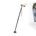 4 Point Cane Tip Folding Crutches Elderly Four-Foot Crutches Thickened with Light Cane Telescopic Elderly Crutches (Black 83) Selfless dedication