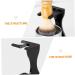 PopetPop 5-Piece Razor Set Display Holder for Men | Black Suits Shaving Brushes & Bowl Organizer - Perfect for Hairdressers - Buy Online on GoSupps.com