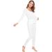 WiWi Women's Ultra Soft Bamboo Long Johns Set - Pure White - XX-Large - Buy Online on GoSupps.com