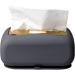 Tissue Box with Suction Cup Silicone Tissue Holder | Sturdy Silicone Tissue Box with Suction Cup Base Tissue Dispenser Rectangular Tissue Organiser with Wide Opening for Living Room Gray - Buy Online on GoSupps.com