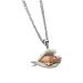 Lidssacde pet necklace with a sleeping dog trailer - sweet angel necklace - personal gift for animal lovers - gifts for boys and girls - chains fastening 02 -D unit size