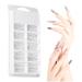 Dual Nail Forms - 100pcs Clear Full Cover Nail Tips for Fast Gel Extensions | DIY Manicure Tools - Buy Online on GoSupps.com