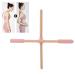 Yinhing Wooden Yoga Stick,50cm Multipurpose Hunchback Correction,Yoga Training Stick for Opening Shoulder Stretching Body,Lightweight Exercise Stick for Posture
