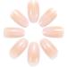 Brishow Short Fake Nails Peach Gradient Ballerina - 24pcs Full Cover Acrylic Stick on Nails for Women and Girls - Buy Online on GoSupps.com