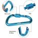 Zalava 6pcs 2D-Clip Locking Carabiner Keychain Clips in 6 Colors - Buy Online on GoSupps.com