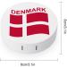 Denmark Flag Round Contact Lens Kit - Portable Storage Box with Mirror | Cute Lens Holder - Buy Online on GoSupps.com
