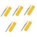 Frcolor 5 sentences round nose hair clip recortadora de barba para hombre eyebrow nose tweezers Reusable nose hair tweezers clip man stainless steel eyelash pliers round head 9.8x1cmx5pcs yellowx5st