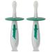 Zumaha loose extra soft silicone toothbrush easy to hold toothbrushes for toddlers aged 13 years portable 2-pack hand toothbrushes clean
