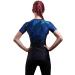 Alchemize Fightwear Women's BJJ Rashguard - Short Sleeve Blue XX-Large | Ideal for Brazilian Jiu Jitsu, MMA, Wrestling & Grappling - Buy Online on GoSupps.com