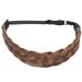 Tess Braided Hair Band - Adjustable Large Hair Tie for Women | Light Brown Hair Accessories (3.8cm Wide 50g) - Perfect for Dutt Braids & Extensions - Buy Online on GoSupps.com