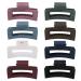 Claw Clips Hair Clips for Women  Large Rectangle Hair Claw Clips for Thin & Thick Hair Preppy Hair Clips Big Neutral Claw Hair Clips Matte Nonslip Strong Hold Clips Set (Multicolor-07-8 Pcs)