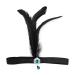 xbiez Rhinestone&Feather Headband for Women Elastic 1920s Headband Carnival Wedding Party Bride Photography Hair Accessories 1921 Blue Pendant