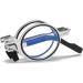 Zukky Foldable Reading Glasses for Men & Women - Blue Light Blocking Portable Keychain Round Frame 3.5x Magnification Silver - Perfect Pocket Reader - Buy Online on GoSupps.com