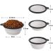 Slson 2-Pack Foldable Travel Dog Bowl - Safe Portable Pet Bowls with Carabiners | Ideal for Cats & Dogs (350ml Black & White) - Buy Online on GoSupps.com