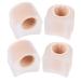 Toe Separator 2 Pairs Toe Splitter Multipurpose Tool Fiber Tools Thumb Protector Toe Covers Bunion Cover Toe Separating Accessories Toe Reusable Spacer Hammer Toe Cover Toe Spacers As Shown 3.6x3.5cm