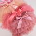 PythJooh Baby Girl Tutu Bloomers Set | Ruffle Pettiskirt & Headband | Nappy Cover | Photo Props | 0-6 Months | Dusty Rose - Buy Online on GoSupps.com