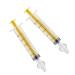 2pcs Nasal Irrigation for Baby  Nasal Wash Irrigation Baby Nasal Syringe Baby Nasal Aspirator with Reusable Silicone Nasal Tips for Rinsing  Nasal Spray  Nasal Hygiene (Yellow)