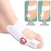 Hallux Valgus Correction Set - Adjustable Rail for Big Toe Relief | Unisex Day & Night Use | Left & Right Foot - Buy Online on GoSupps.com