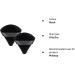 Patelai 2 Pcs Triangle Powder Puff Makeup Sponges with Strap - Soft, Reusable, Wet/Dry - Black - Buy Online on GoSupps.com