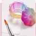 SUKPSY 2 Pcs Crystal Glass Dappen Dish Cup with Lid - Nail Art Acrylic Liquid Powder Dish Cup Glassware Set - Buy Online on GoSupps.com