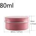 Buy BasicPacking 12-Piece 80ml Pink Empty Round Aluminum Screw Lid Cans - Ideal for Creams Candles & Cosmetics - Includes 50mm Stickers - Buy Online on GoSupps.com