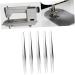 POPETPOP 10pc Stainless Steel Tweezers Tip Tweezers Sewing Tweezers Eyelash Tool Lash Tweezers Grade Stainless Steel Lash Cluster Tweezers Straight Tweezers Household Sewing Clips - Buy Online on GoSupps.com