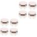 IWOWHERO 8 Pcs Powder Box Cosmetic Jars Empty Powder Compact Body Powder Puff Sponge Bottle As Golden