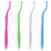 Wllhyf 4 pieces Tuft toothbrushes small compact end-fragrance tapered trim toothbrush soft trim orthodontic interdental brush for dental implants braces and tooth cleaning