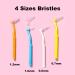10 PCS Anti-Bacterial Interdental Brushes for Teeth & Gums | 0.6mm Angled Brush with Non-Slip Handle - Buy Online on GoSupps.com