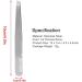 Stainless Steel Eyebrow Tweezer with Comb 1Pc Face Hair Removal Tweezers Eyebrow Makeup Beauty Tool Portable Eyebrow Beard Grooming Trimmer Beauty Tool - Buy Online on GoSupps.com